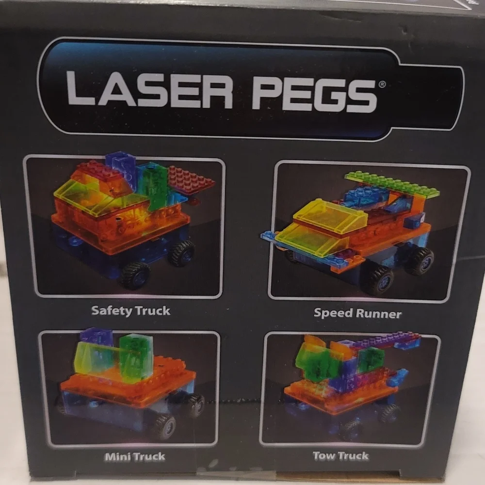 NIB Laser Pegs 8-in-1 Car Runner Lighted the Ultimate Construction Toy Kids